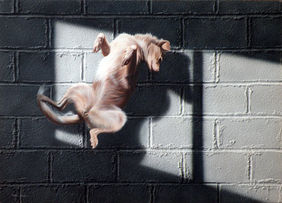 A new art concept by Nolan Haan, who invented never-before-seen techniques for producing his new art of cinderblock walls