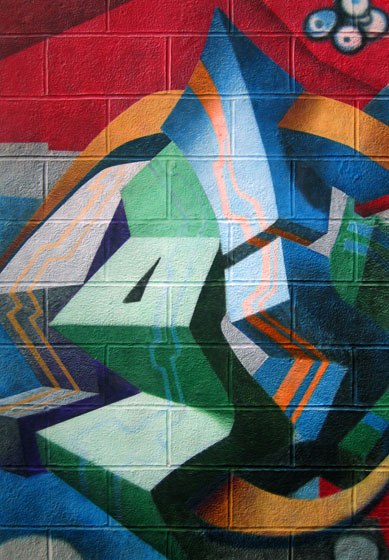 Graffiti tag as fine art by artist Nolan Haan, who created graffiti art from graffiti tag by Sleep/Venice