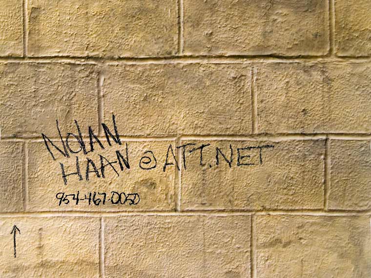 Artwork of Cinder Block Walls by world class artist Nolan Haan- Contemporary Artwork Online