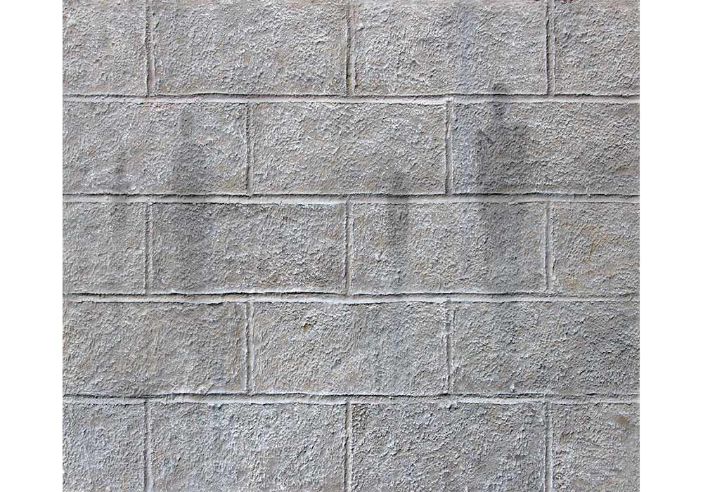 Grey concrete block wall  by Nolan Haan