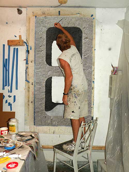 Nolan Haan painting Naked